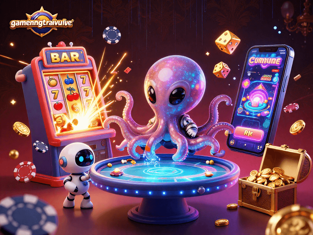 Experience gamenongtraivuive with an alien octopus and exciting casino elements!