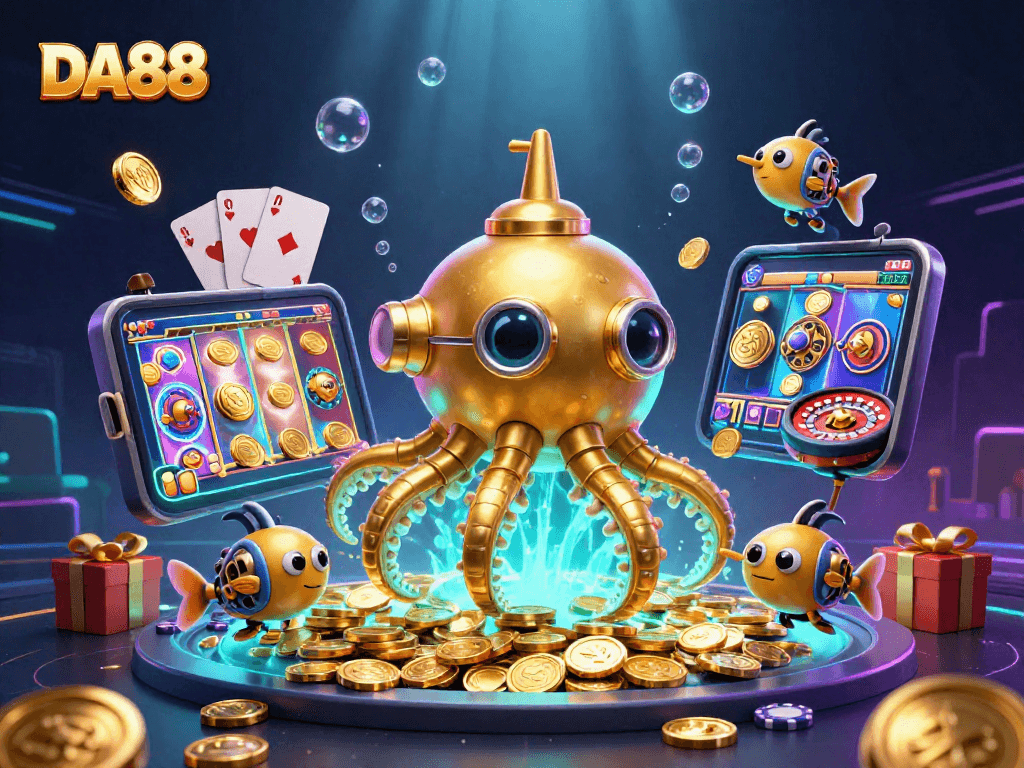 Experience thrilling adventure with DA88 as your mechanical crew navigates a treasure-filled sea!