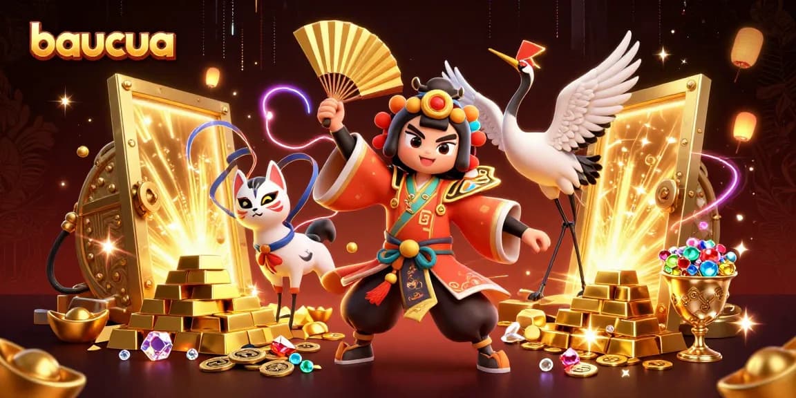Baucua's exciting gameplay celebrates tradition with vivid 3D graphics and cultural elements.