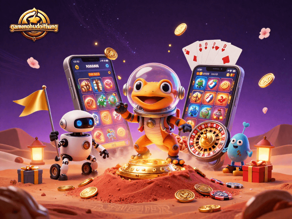 Spin reels and uncover jackpots in the vibrant world of gamenohudoithuong's thrilling casino adventure.