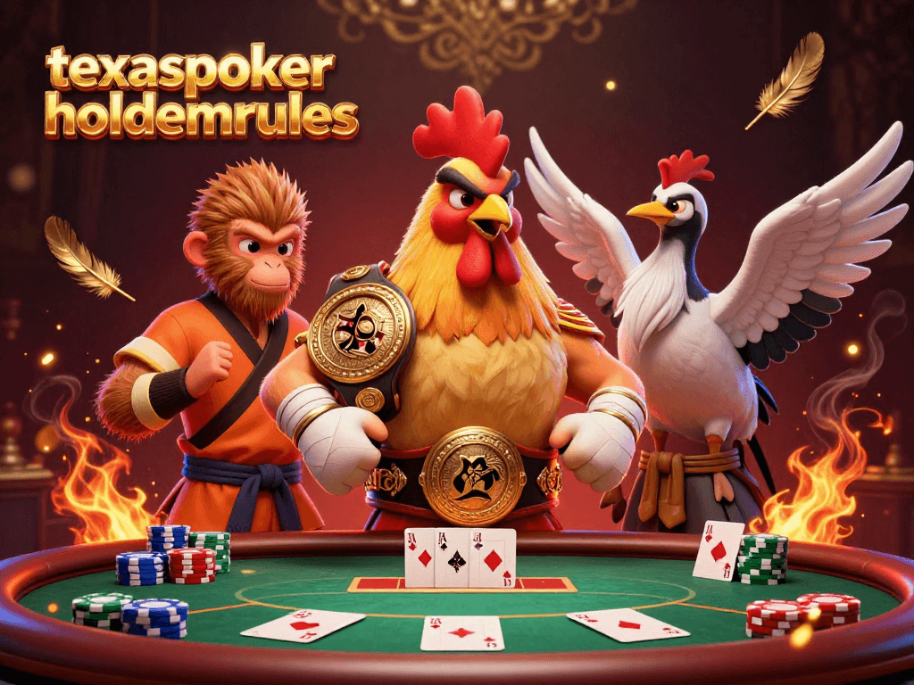 Experience the excitement of texaspokerholdemrules with characters in a dynamic poker game.