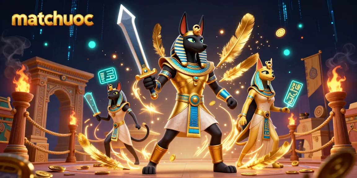 Experience the thrill of matchuoc with Anubis and Bastet in an exhilarating betting arena.