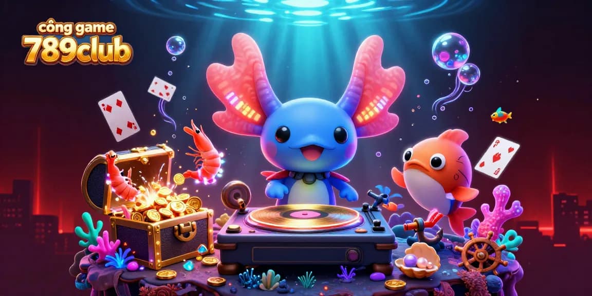 Experience exciting gameplay at cổng game 789club with unique underwater illustrations and vibrant scenes.