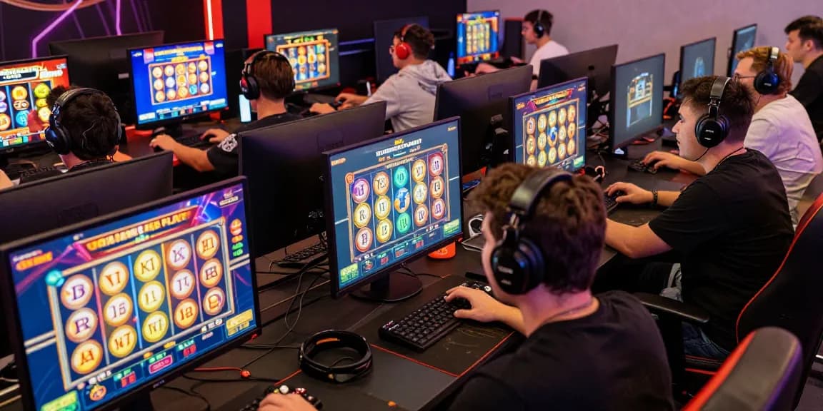 Exciting LOKET88 online gaming experience with players engaging in Pragmatic Play slots on vibrant devices.
