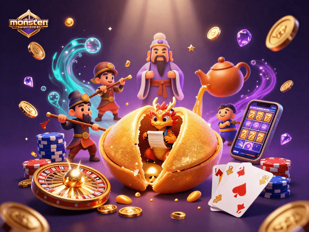 Experience the thrilling gameplay of monstertowerreview in a vibrant casino scene.