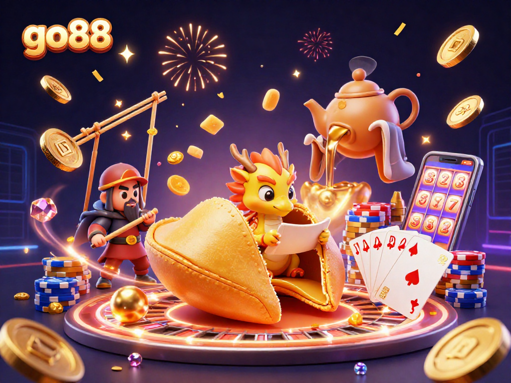 Bet on go88 and unveil winning strategies with vibrant casino characters and dynamic gaming elements.