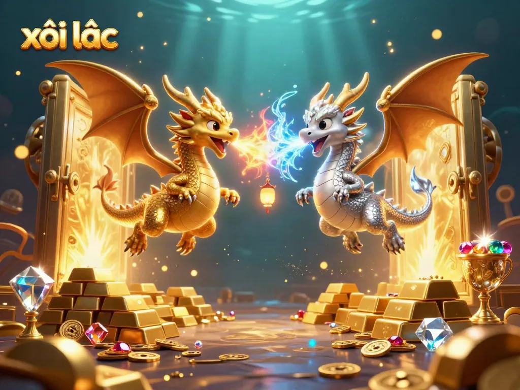 Experience thrilling moments with xôi lạc as fiery and icy dragons showcase a winning atmosphere.