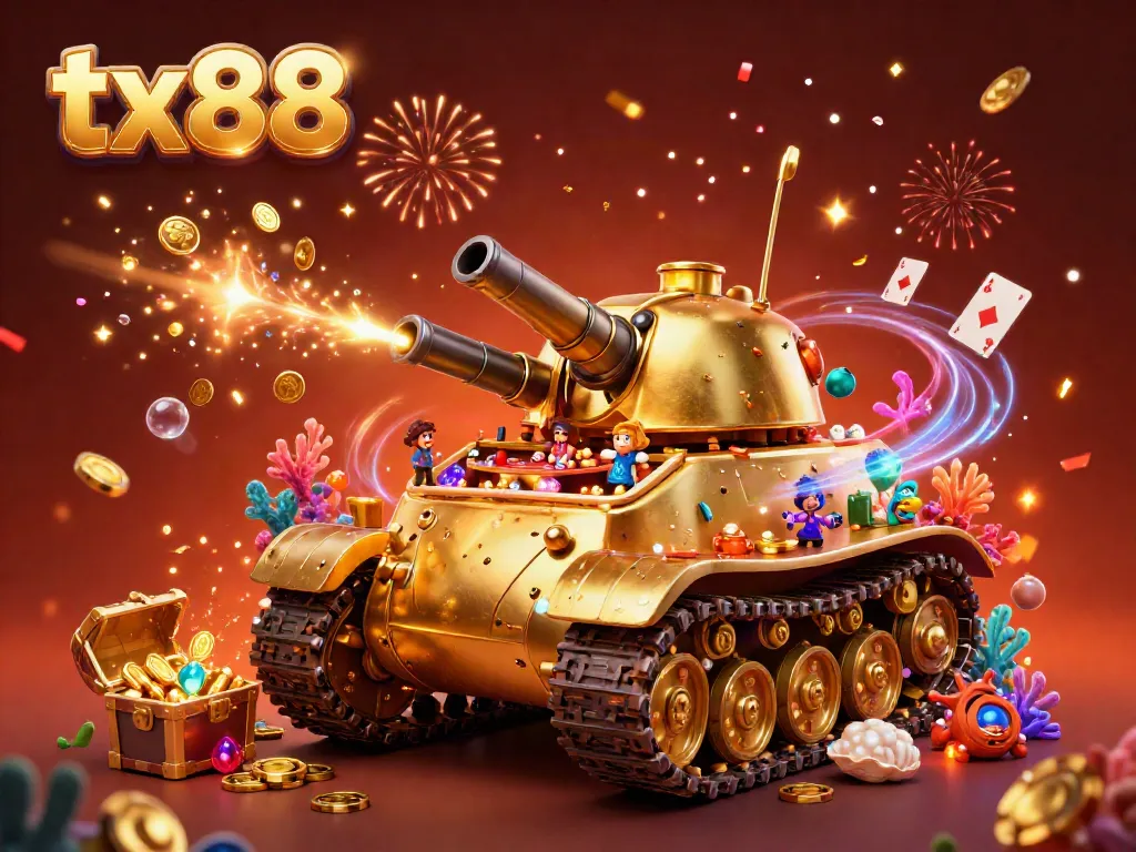 Engage with tx88's dynamic betting scene featuring a gold beetle tank casino and lively underwater elements.