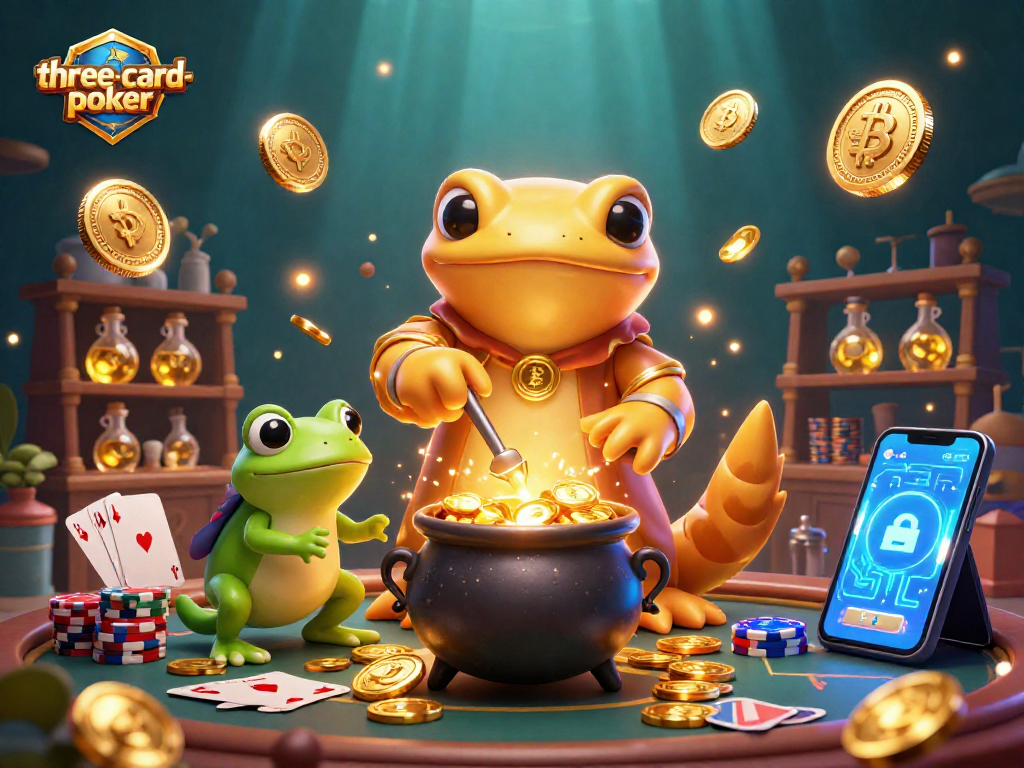 Experience exciting three-card-poker action with vibrant graphics and engaging gameplay.