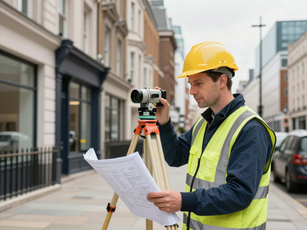 Measured Building Surveyors London conducting a professional survey in urban London.