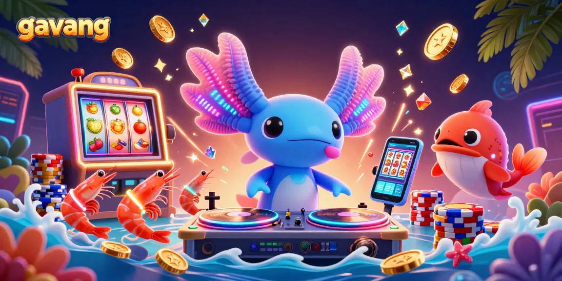 Spin and win with the vivid 3D illustration of gavang, showcasing a dynamic casino theme.