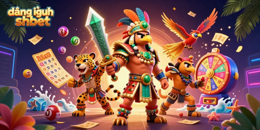 Spin with luck during đăng nhập shbet in this vibrant casino scene!