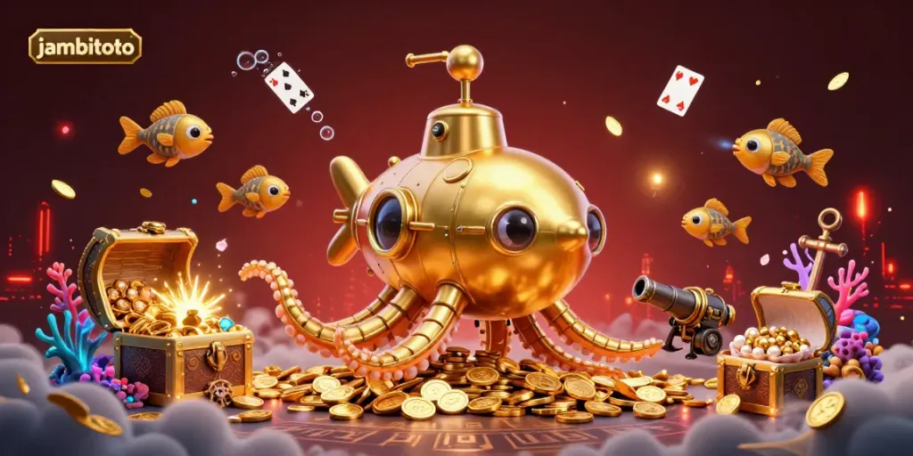 Experience excitement with jambitoto in an underwater adventure filled with golden coins and whimsical sea creatures.
