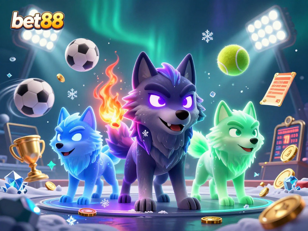 Win big at bet88 with thrilling animated wolves and dynamic sports elements.