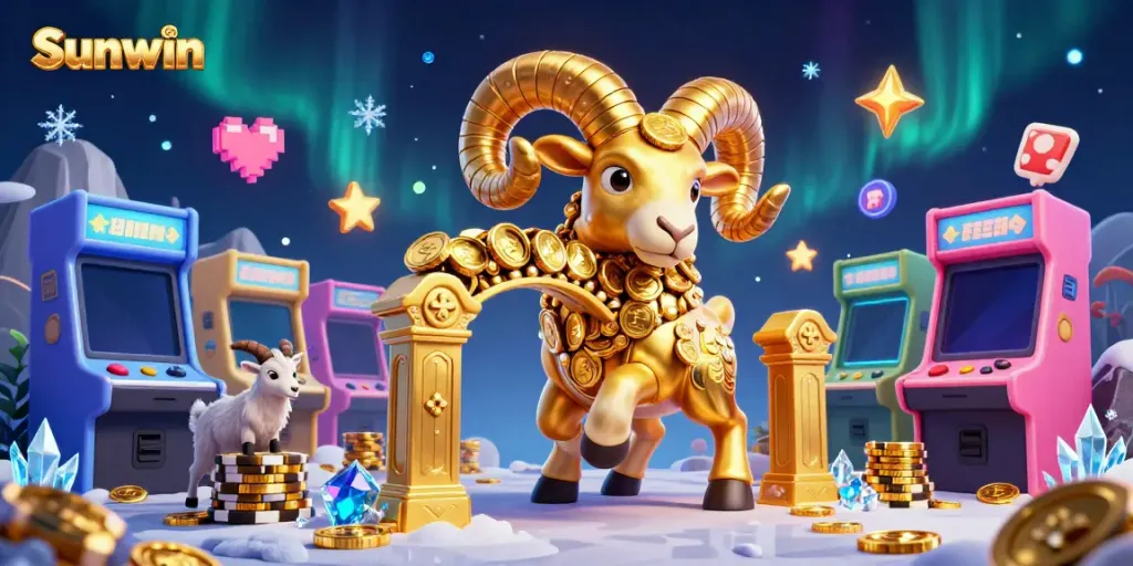 Experience the thrill of gaming with Sunwin's colorful casino elements and dynamic characters.