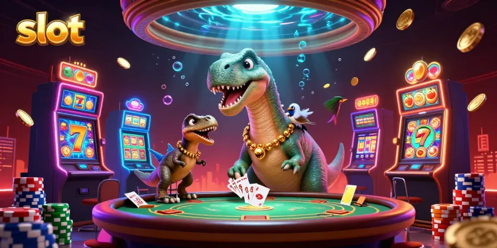 Spin slot machines and win big with vibrant jackpot symbols and dynamic casino atmosphere