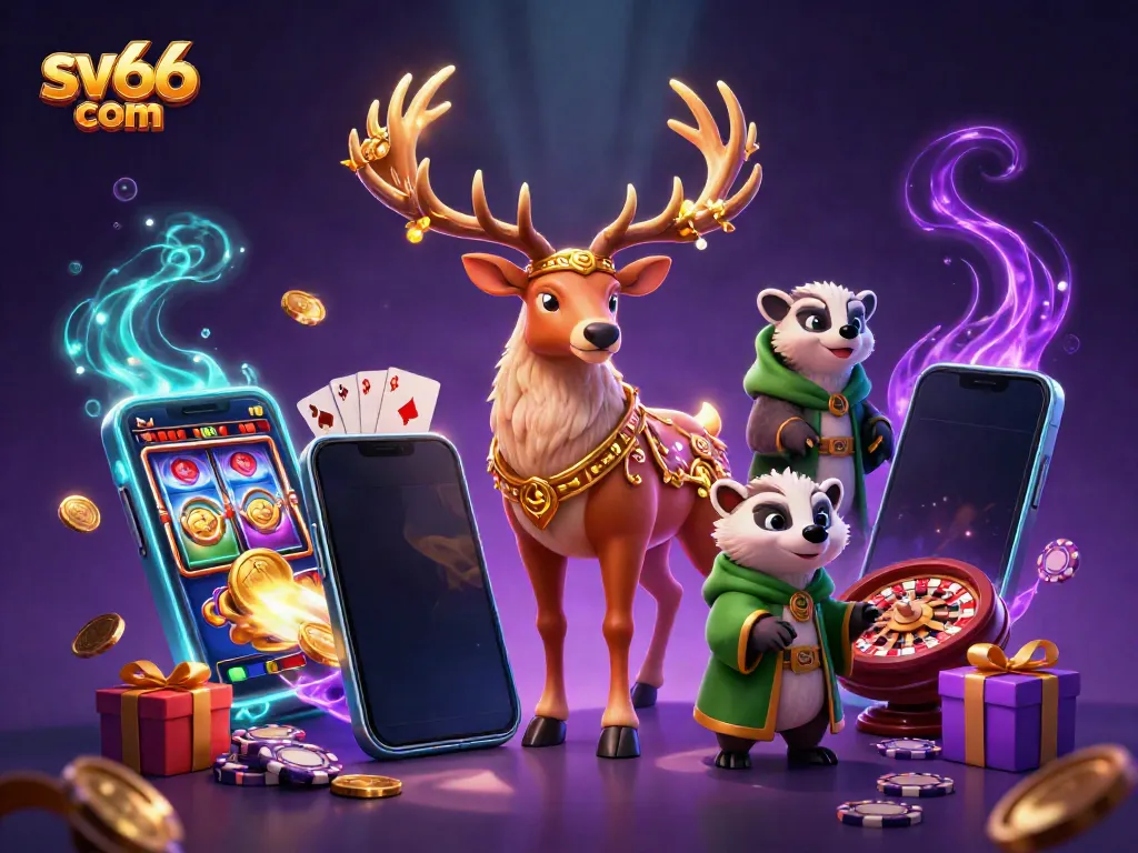 Experience the excitement of sv66 com with vibrant gaming characters and immersive casino visuals