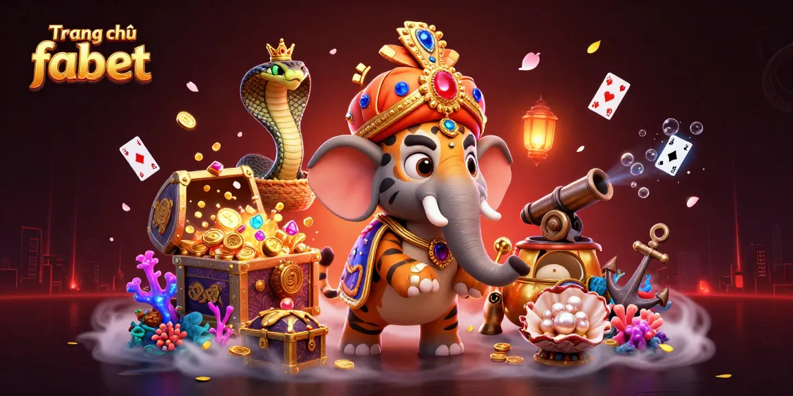 Engage in thrilling gameplay at Trang chủ fabet with a vibrant casino-themed illustration.