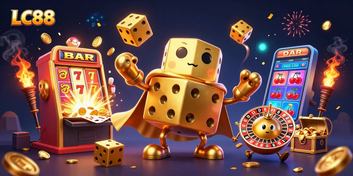 Enjoy exciting gameplay at LC88 with dynamic casino-themed elements showcasing vibrant gaming experiences.