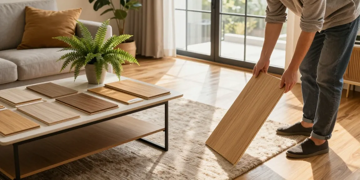 Choosing laminate or engineered wood for real wood style without the cost in a sunny living room.