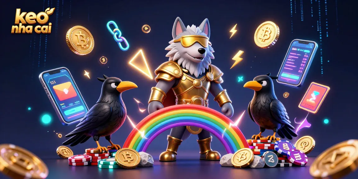 Bet on keo nha cai with vibrant Norse characters and glowing casino elements illuminating the scene
