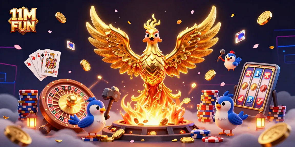 Win big with 11M FUN by spinning dynamic slots and reveling in golden riches!