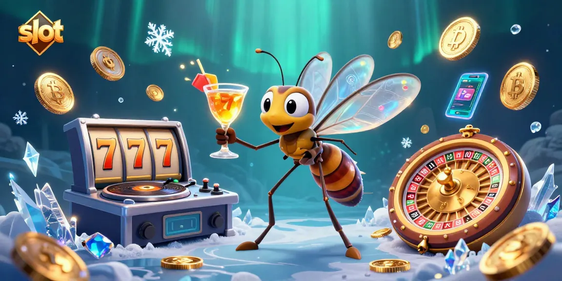 Experience thrilling slot gameplay with a vibrant 3D casino scene featuring unique characters and gaming elements