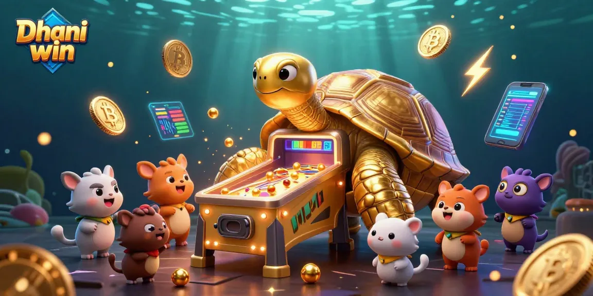 Dhani win players enjoying exciting lottery games with animal characters in a vibrant casino scene.