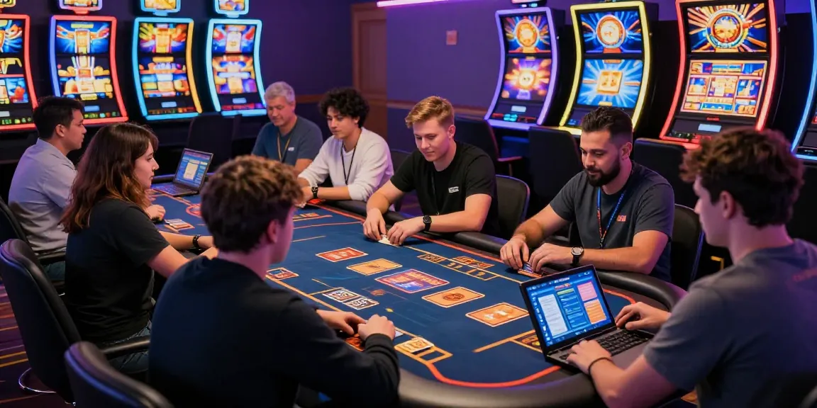Dewavegas online gaming scene with diverse players enjoying vibrant casino games.